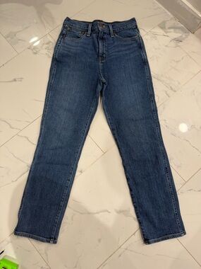 J. Crew Women's Straight-Leg Denim Jeans in Medium Blue